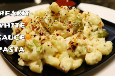 home made creamy Italian White sauce  pasta | White sauce pasta recipe | Ankita's Rasoi