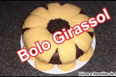 COMO FAZER UM BOLO GIRASSOL