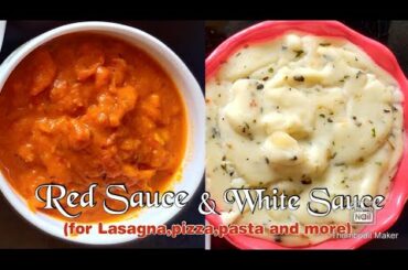 White Sauce Recipe | Red Sauce Recipe | #Easy White Sauce & Red Sauce Recipes by Refreshing Recipes