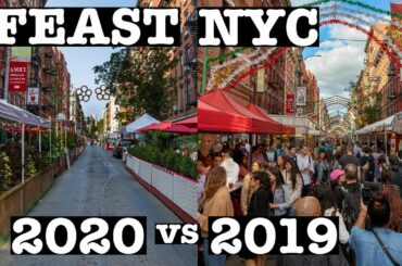 NYC FEAST of SAN GENNARO FOOD TOUR 2020 During COVID-19 vs 2019: Little Italy, New York