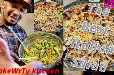 Salad Recipes: how to make the best Italian salad by Chef Blake!