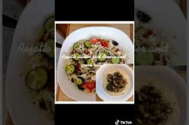 #Risotto Italian food and Greek Salad# 26 September 2020
