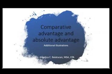 Comparative and absolute advantage examples