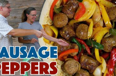 Texas Hot Links Sausage And Peppers Recipe One Pan Sausage And Peppers