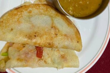 Pizza Dosa || Pizza  Fleverd Dosa || Indo Italian Recipe|| Homemade Dosa Pizza