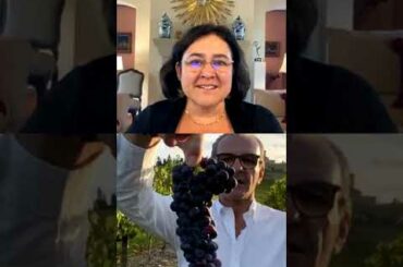 Wine Advocate reviewer Monica Larner chats with Enrico Viglierchio of Castello Banfi