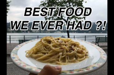 HUGE ITALIAN FOOD TOUR | Pasta Amatriciana, Pizza, Calamari and lots of gelato!