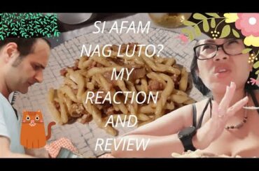 PINAGLUTO AKO NG AKING AFAM NA ITALIANO... WHAT'S MY REACTION AND REVIEW?