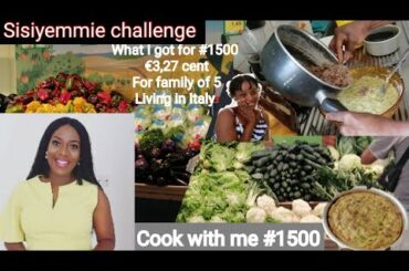 Can €3 Feed A Family of 5 living in Italy? #sisiyemmiechallenge #cookwith#1500/vlog faith fridayig
