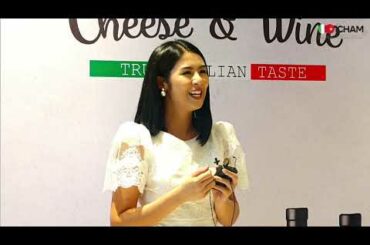 Miss Vietnam 2010 - Miss Ngoc Han's speech at Cheese & Wine event