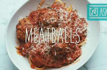 ⇛No Music⇚Meatballs and Spaghetti ☆Old-school Italian recipe☆🇮🇹