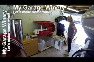 The Great Crush - Pressing White Grapes In My Garage Winery!