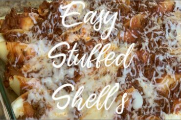 Italian style stuffed shells. Easy recipe great for dinner parties.