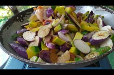 Bukid sa Milan Italy pick and cook and cleaning the garden