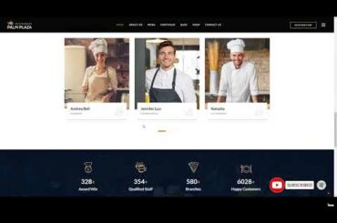 Palmplaza - Restaurant and Cafe WordPress Theme cafe food Build Website