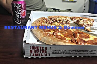 Restaurant Menus #2: Dominos