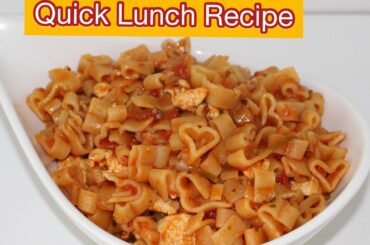 Quick Lunch Recipe | Jhatpat tayar and superb taste | Tandoori Pasta Recipe | No Egg Pasta