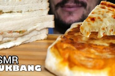 ASMR PIZZA MARGHERITA + SANDWICH EATING SOUNDS *MUKBANG ITA EATING SHOW ITALIANO CIBO - CONFORT FOOD