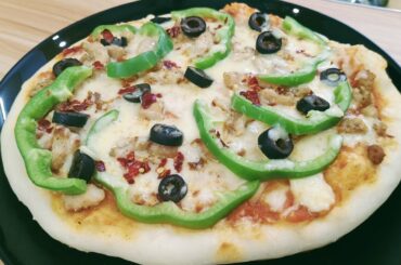 Italian Pizza Recipe /ഇറ്റാലിയൻ ചിക്കൻ പിസ്സ
