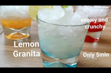 Lemon Granita | 3 ingredient dessert| Vegan | Italian recipe | నిమ్మకాయ తో ఈ డెజర్ట్ చేసి చూడండి