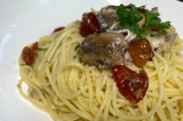 SPHAGETTI con homemade OILSARDINES