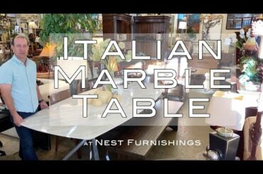 Italian Marble Dining Table at Nest