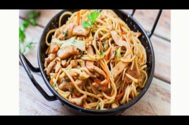 Chicken chowmien | chicken spaghetti | Italian dish | recipe