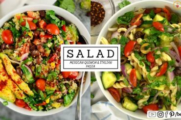 Healthy Italian pasta & Mexican Quinoa Salad || Italian Salad || Mexican Quinoa Salad || bowlatgo