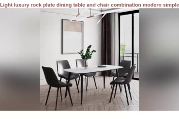 Sale Light luxury rock plate dining table and chair combination modern simple household Italian