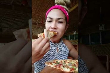 pizza mukbang// italian tutorial