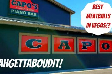 Capo's Restaurant & Speakeasy | BEST MEATBALLS!?? | LAS VEGAS: 2020