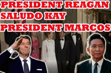President Marcos Dinner with President Reagan at the Whitehouse
