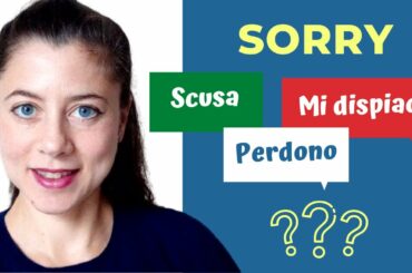 "SORRY" in Italian (Scusa, Perdono, Mi dispiace: which one to use?)