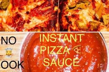 Instant pizza sauce recipe - no cook pizza sauce - 1 min pizza sauce - instant pizza sauce