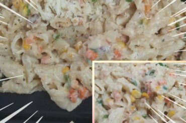 Pasta in white sauce||Creamy and cheesy||Italian dish with Indian flavours||Brunch||Party special||