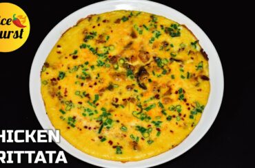 Chicken Frittata Recipe without Oven | Healthy Low Carb breakfast| Italian Frittata