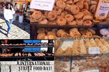INTERNATIONAL STREET FOOD IN ITALY (PIEMONTE)/SPEND A DAY WITH ME