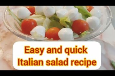 1 Minut Italian Salad Recipe || quick and easy recipe || ricetta facile/insalata ||by  gul lifestyle