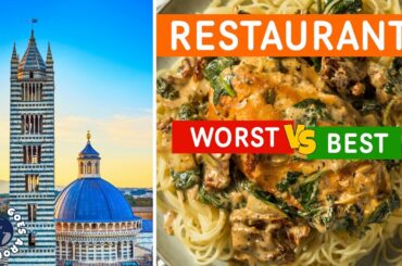 WORST vs BEST - Restaurants in SIENA, Italy