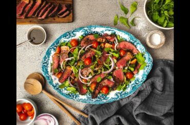 Beef Steak Tagliata with Rocket Salad