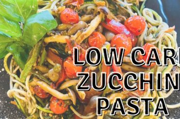 Low Carb Italian Zucchini Noodle Pasta | Quick and Easy Plant Based Recipes