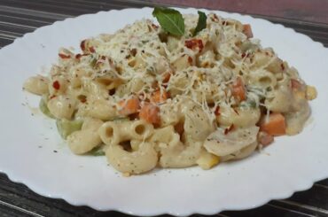 Macaroni white sauce Pasta/पासता रेसीपी/Italian Pasta recipe/easy to make Pasta recipe