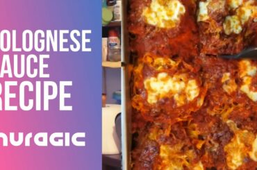 Bolognese Sauce Recipe and Oven Baked Pasta, Authentic Italian Meat Sauce with ground beef