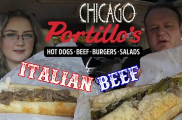 CHICAGO ☆BEST ITALIAN BEEF SANDWICHES☆ Portillo's FOOD REVIEW!!!