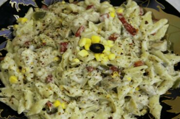 Italian White Sauce Pasta|Cheesy White Sauce Pasta