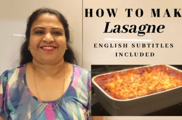 How To Make Lasagne (English subtitles) | Quick Italian Recipe | லஷான்யா செய்வது எப்படி 👩🏽‍🍳