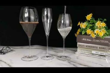 #Samyo #Hand Blown Italian Style Crystal Bordeaux Wine Glasses