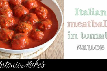 Italian meatballs with tomato sauce recipe | how to make meatballs Italian way| tasty Italian recipe