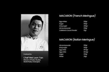 French & Italian Macaron by World Pastry Champion