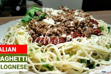 Italian spaghetti Bolognese by eye shah's passion